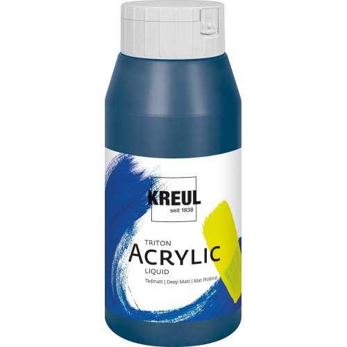 Akrylová barva TRITON KREUL SOLO GOYA 750 ml AZUROVÁ MODRÁ