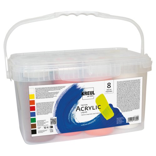 Sada Akrylová barva TRITON KREUL 8 x 750 ml POWERPACK
