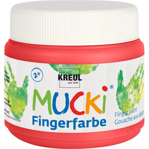 Prstová barva MUCKI 150 ml ČERVENÁ