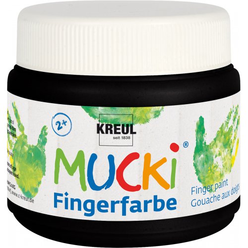 Prstová barva MUCKI 150 ml ČERNÁ