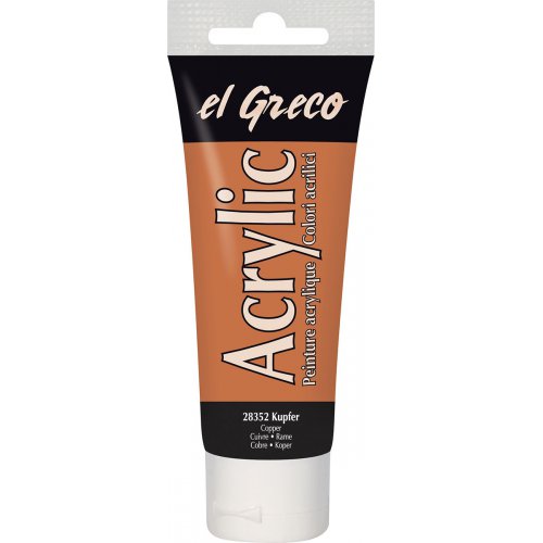 Akrylová barva EL GRECO 75 ml MĚDĚNÁ