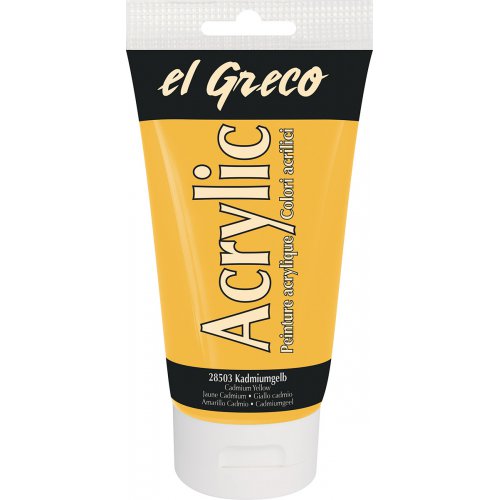 Akrylová barva EL GRECO 150 ml KADMIUM ŽLUTÁ