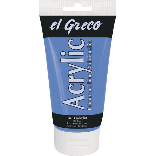 Akrylová barva EL GRECO 150 ml SVĚTLÁ MODRÁ