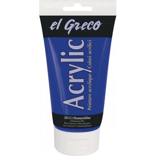 Akrylová barva EL GRECO 150 ml ULTRAMARÍNOVÁ MODRÁ