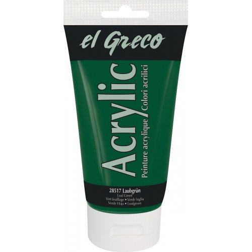 Akrylová barva EL GRECO 150 ml LISTOVÁ ZELENÁ